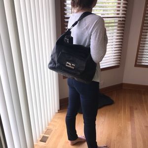 Gently used - COACH black hobo purse